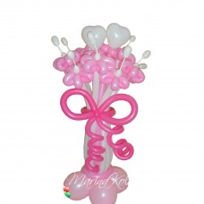 Букет з кульок Сердечки та Ромашки