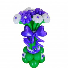 Букет із кульок Синій бант