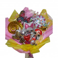 Букет із кульок Три Лолки Букет із кульок Три Лолки