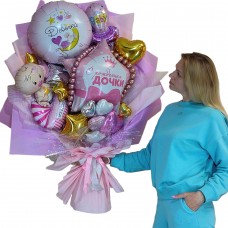 Букет з кульок у пологовий