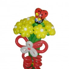 Букет з кульок жовті ромашки