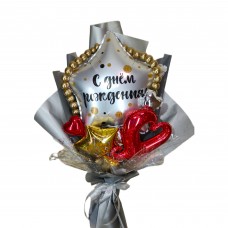 Букет із кульок Зірочка та серце