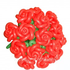 Букет червоних троянд з кульок