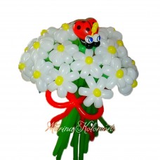 Букет ромашок з кульок з сонечком