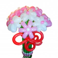 Букет ромашок з намистом з кульок