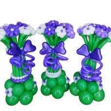 Букети з кульок на підставці