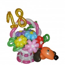 Кошик з кульок з Собачкою