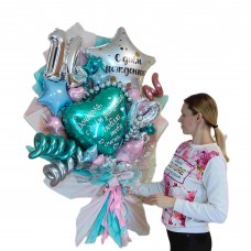 Крафтовий Букет кульок 14 років