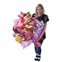 Крафтовий букет кульок Білосніжка Крафтовий букет кульок Білосніжка