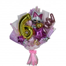 Крафтовий букет кульок дівчинці 6 років