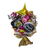 Крафтовий букет кульок Happy Birthday Крафтовий букет кульок Happy Birthday