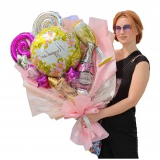 Крафтовий букет кульок Ігристе