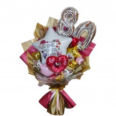 Крафтовий букет кульок на Ювілей