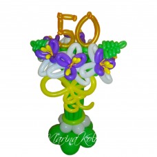 Лілія на підставці із цифрою 50