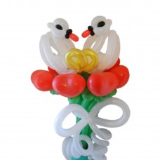 Весільний букет із кульок